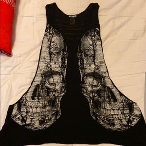 Hot topic skull tank top